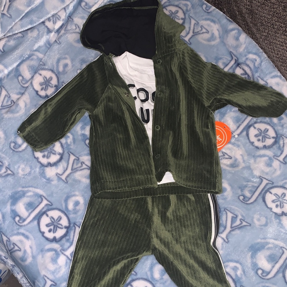 Wonder Nation Green Kids Matching Set